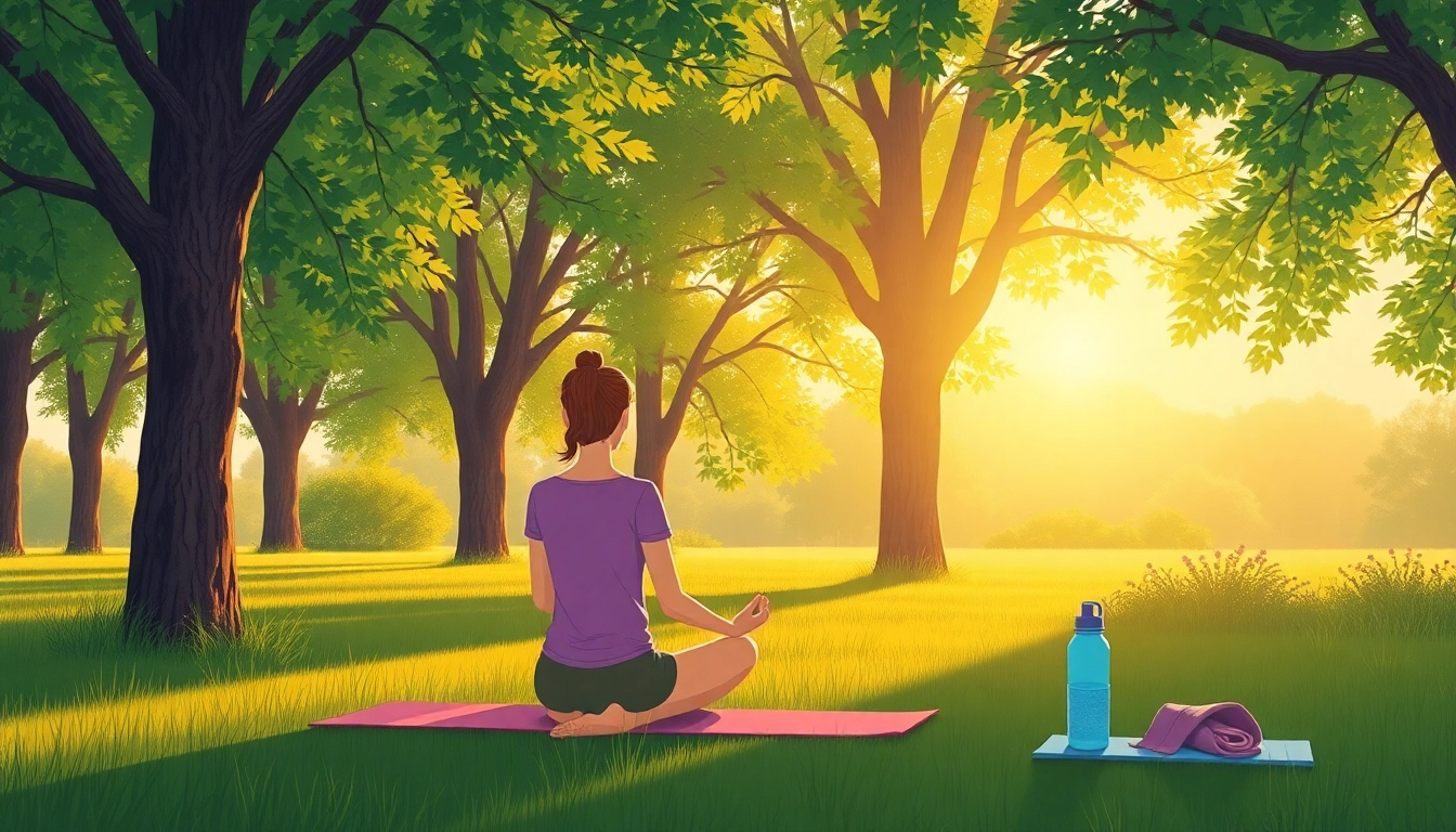 Enhance your wellness journey with healthlifeherald.com featuring a person meditating in nature.