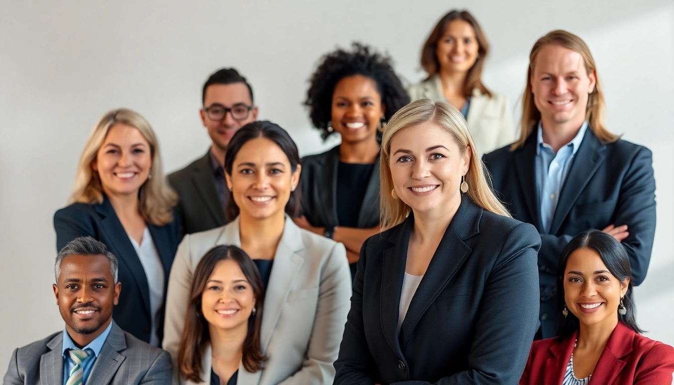 Capture company headshots showcasing diverse professionals in a modern setting with soft lighting.