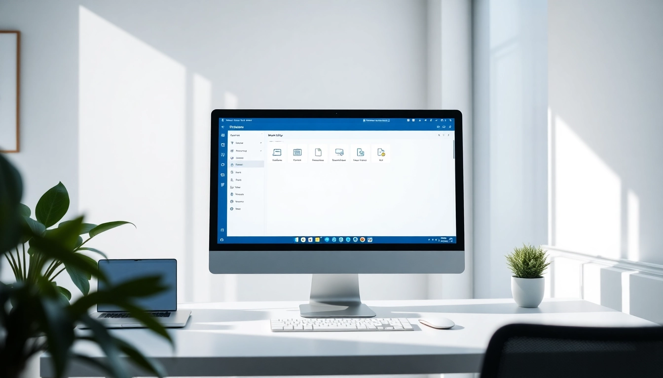 Download the wps office下载 software interface displayed on a sleek computer setup.