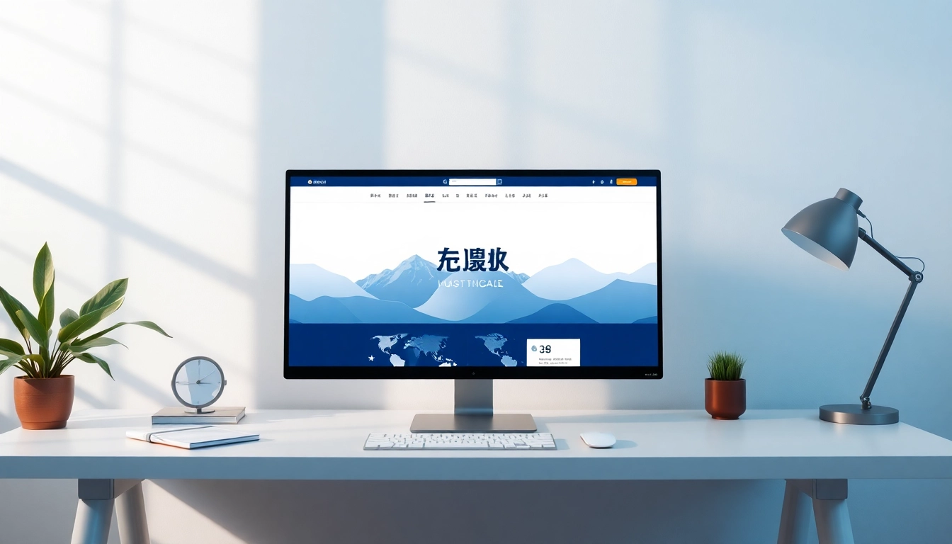 Engage with the 美洽官网 interface on a modern desktop setup, showcasing digital communication tools.