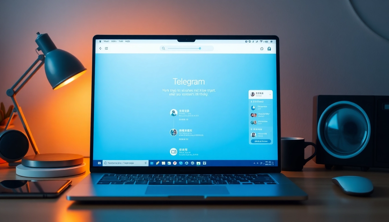 Utilize telegram电脑版中文 on your desktop for enhanced communication with a sleek interface and modern design.