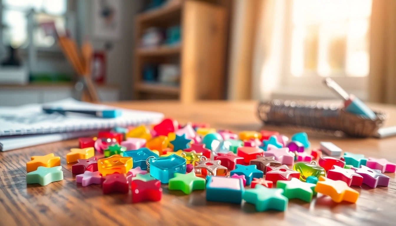 Create stunning acrylic charms in vibrant colors displayed on a rustic table.