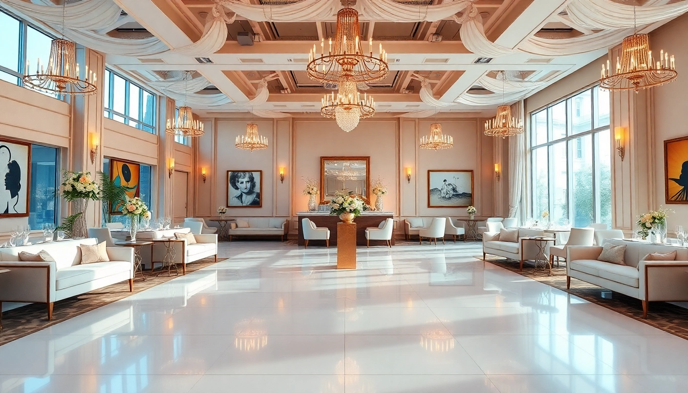 Host your next memorable event in a stunning event space with elegant decor and ample natural light.