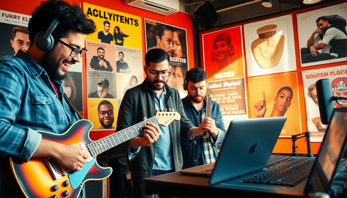 Emphasizing music pitching, musicians collaborate digitally for impactful music promotion.