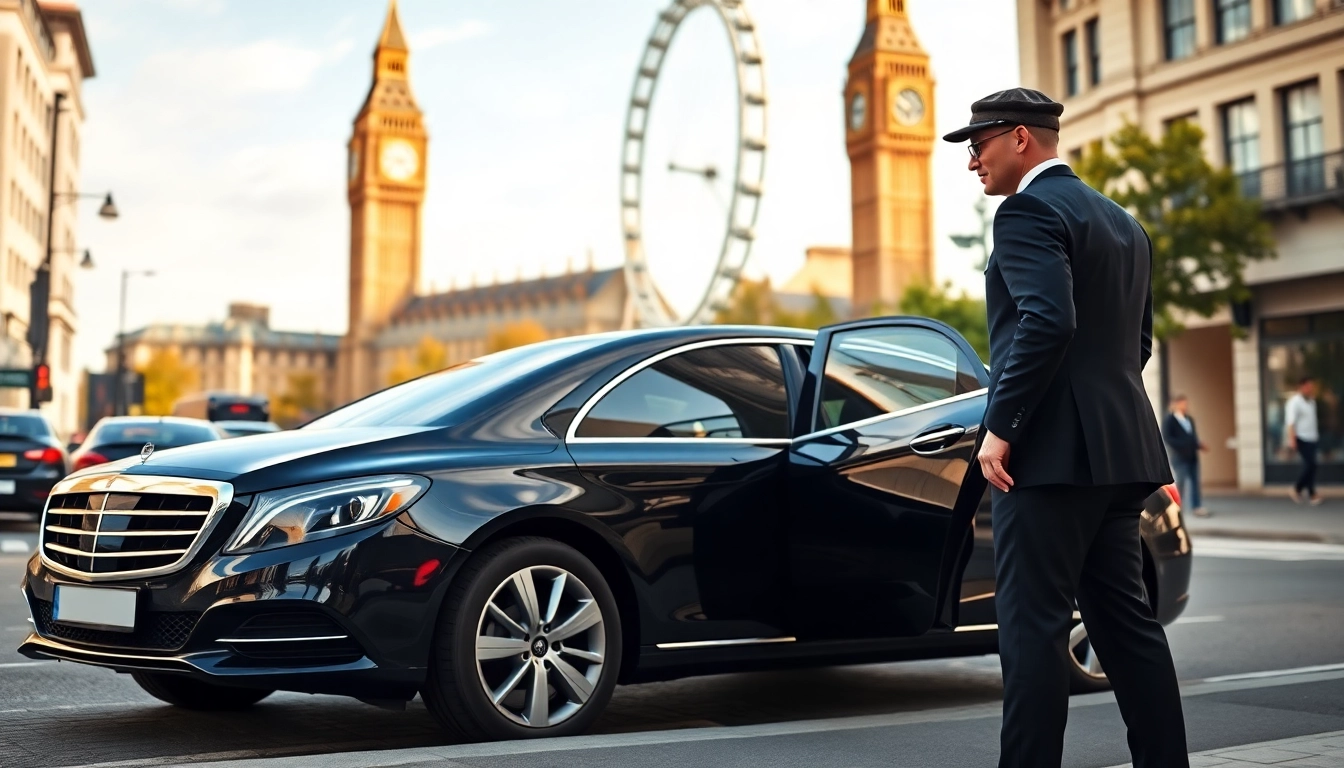 Experience professional london chauffeur service with a luxury car in vibrant London.