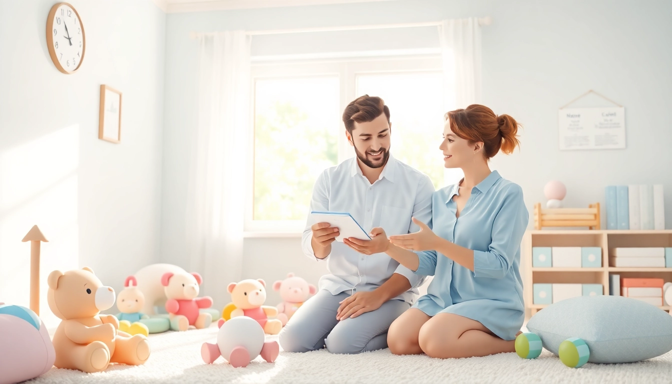 Elegir Nombres de Niño en un acogedor ambiente familiar con juguetes de colores.