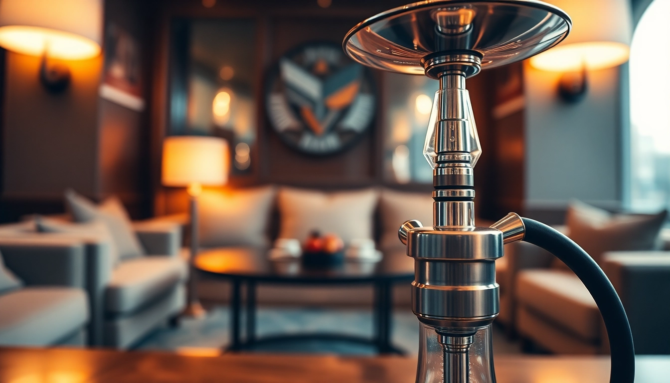 Experience high quality hookah in a luxurious lounge setting with elegant details.